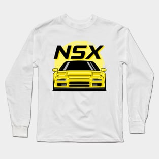 Yellow NSX MK1 Front JDM Long Sleeve T-Shirt